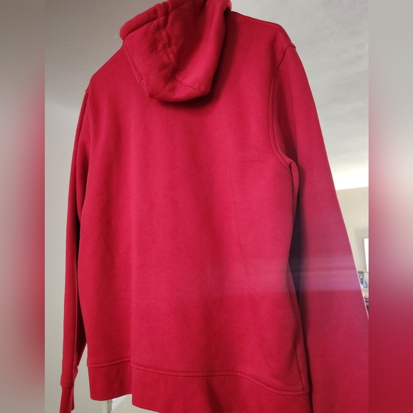 Used in good condition! Mens large red Lacoste Sport red fleece zipper hoodie - Picture 2 of 4